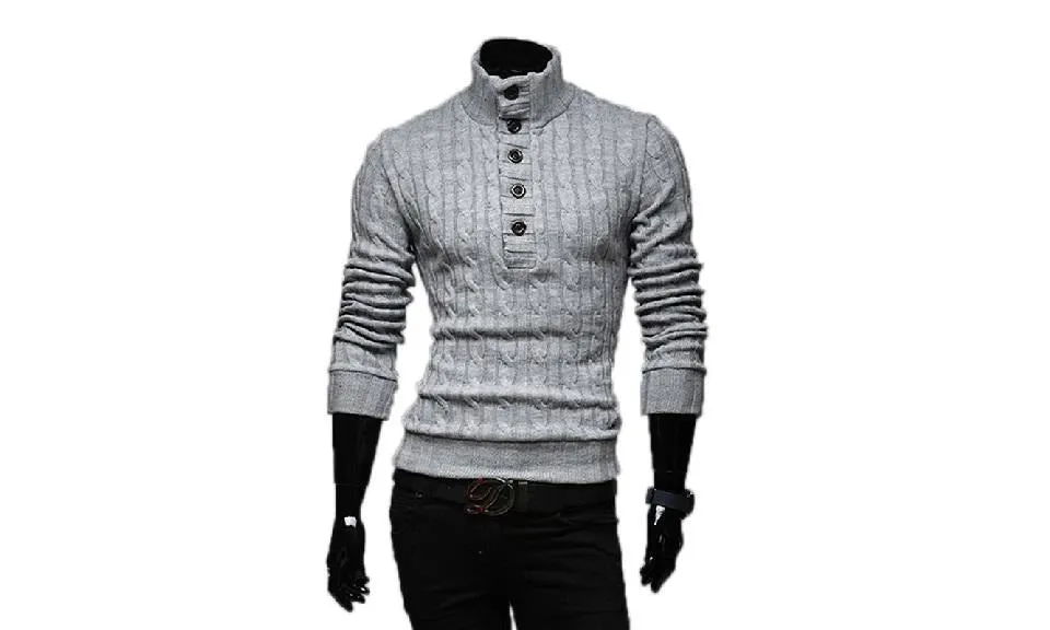 2017 New Men Fashion Winter Coat Long-Sleeved Sweater
