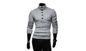 2017 New Men Fashion Winter Coat Long-Sleeved Sweater