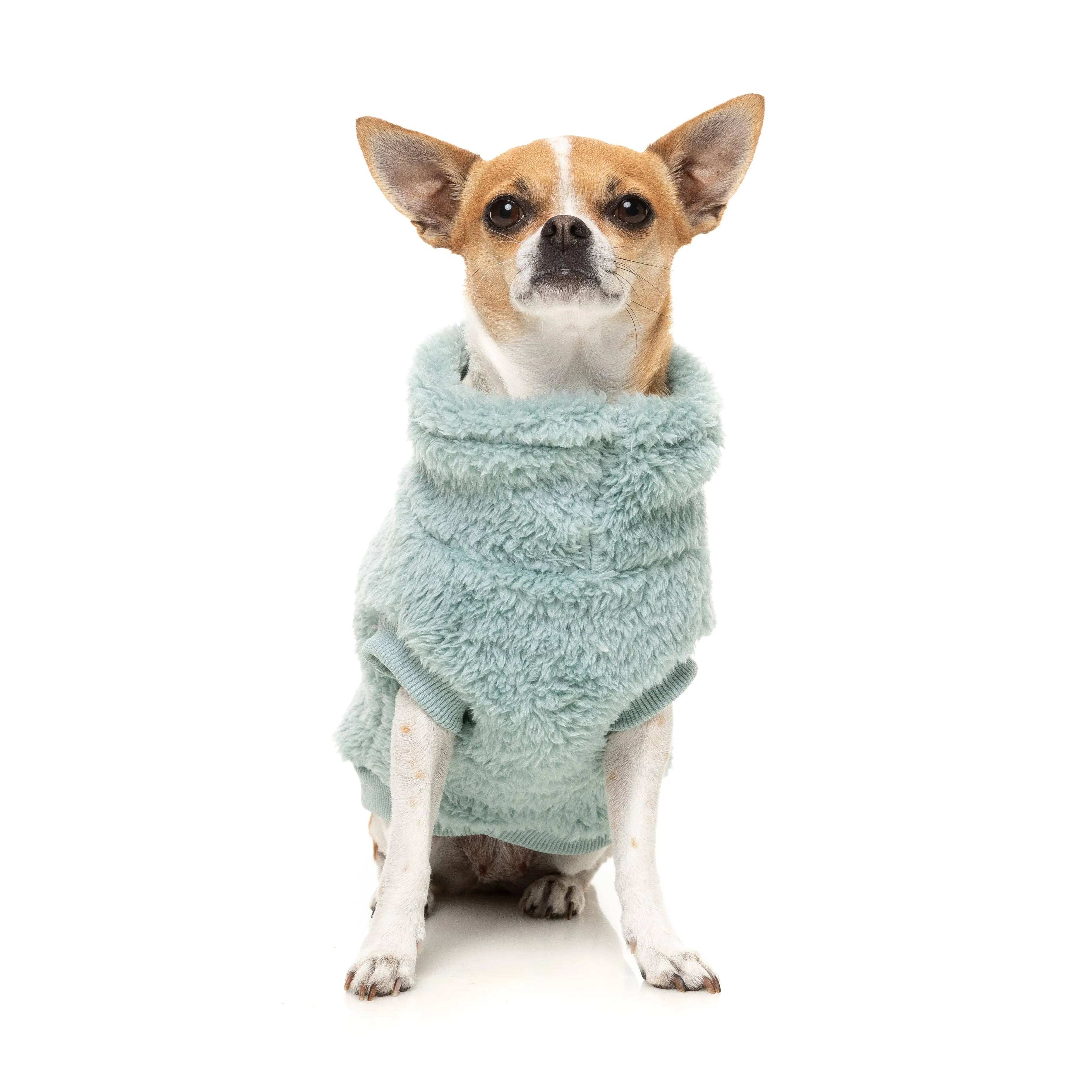 FuzzYard Dog Apparel Turtle Teddy 25 Sweater Arctic Blue Size 5