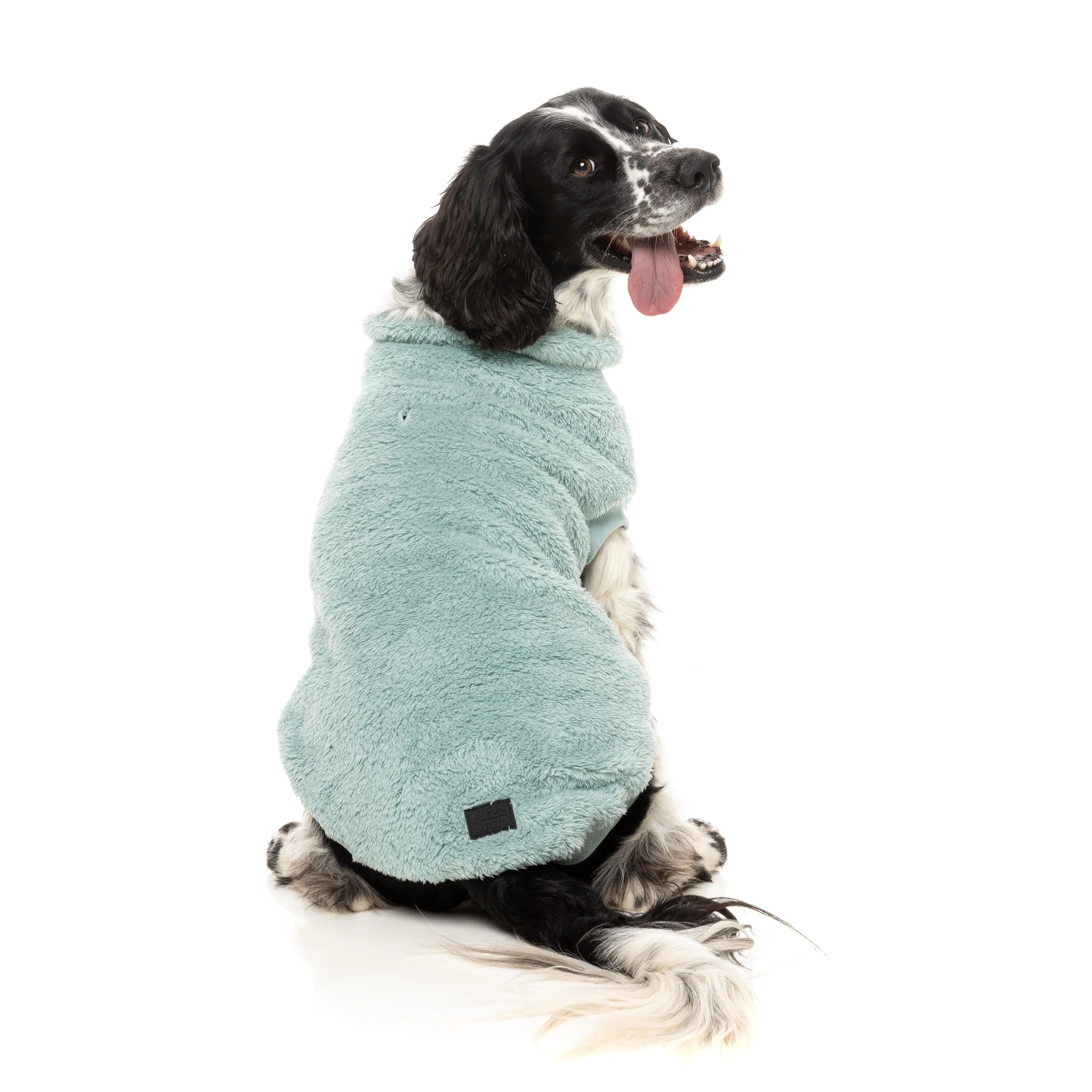 FuzzYard Dog Apparel Turtle Teddy 25 Sweater Arctic Blue Size 5