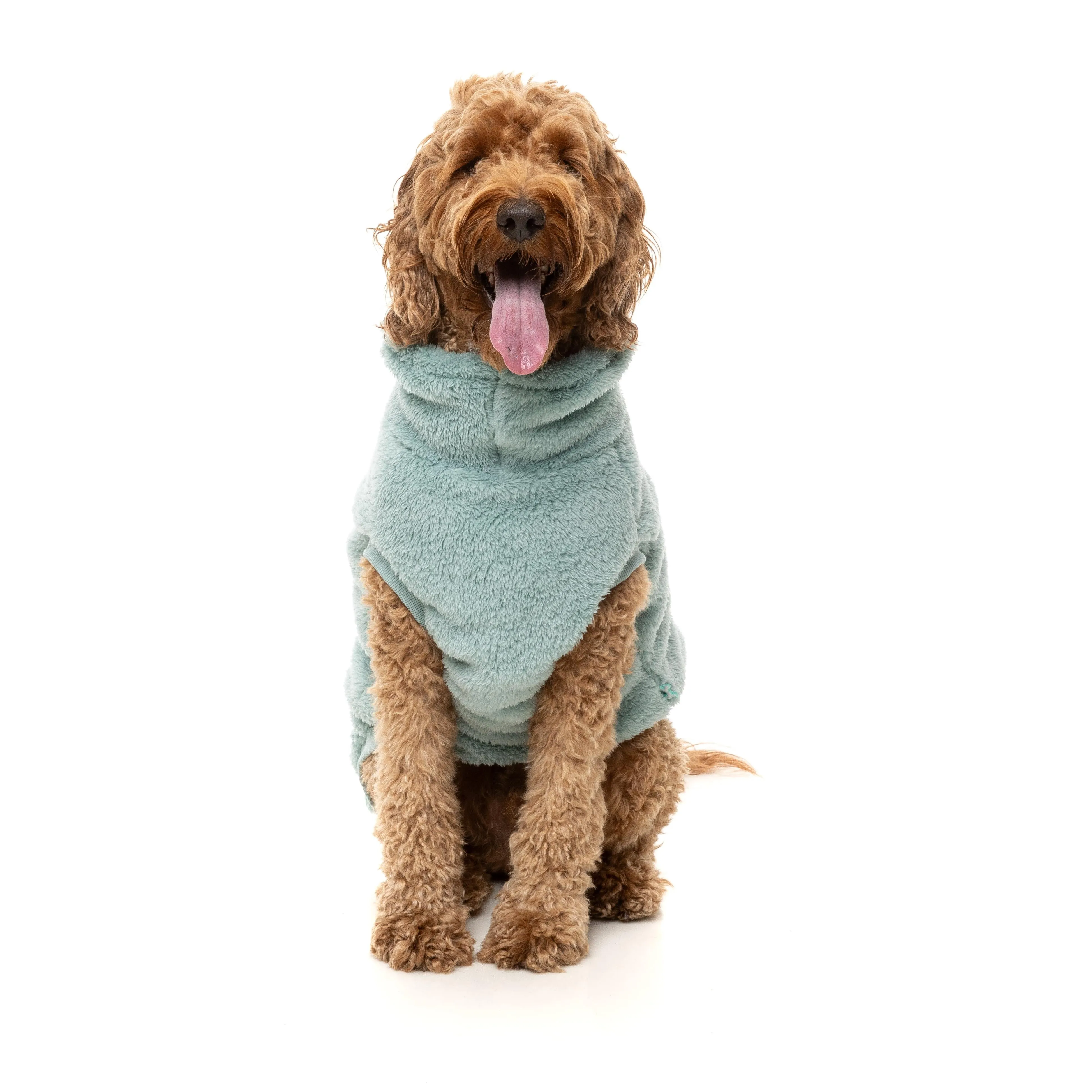 FuzzYard Dog Apparel Turtle Teddy 25 Sweater Arctic Blue Size 5