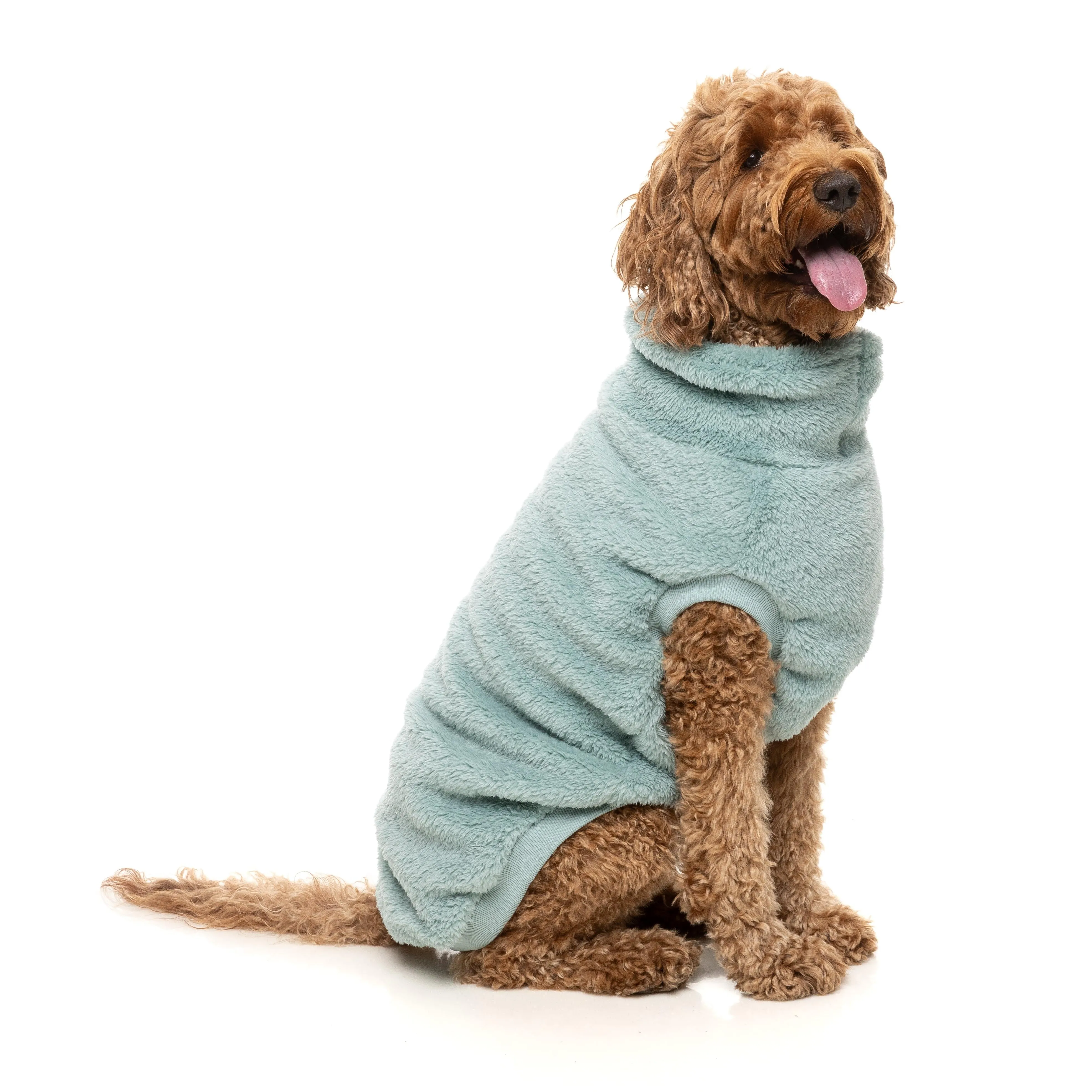 FuzzYard Dog Apparel Turtle Teddy 25 Sweater Arctic Blue Size 5