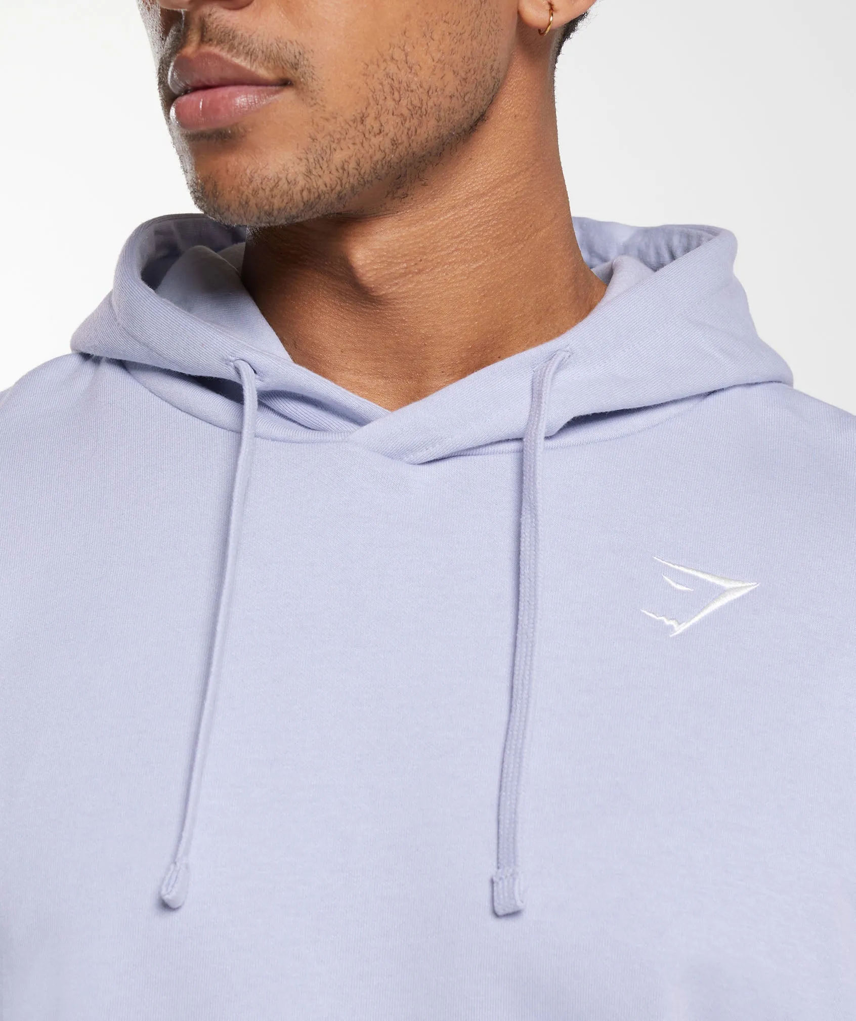 Gymshark Crest Oversized Hoodie - Silver Lilac