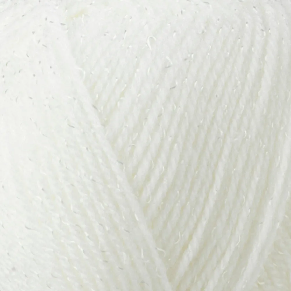 James Brett Baby Shimmer 4 Ply Yarn 100g (White - BYS4)