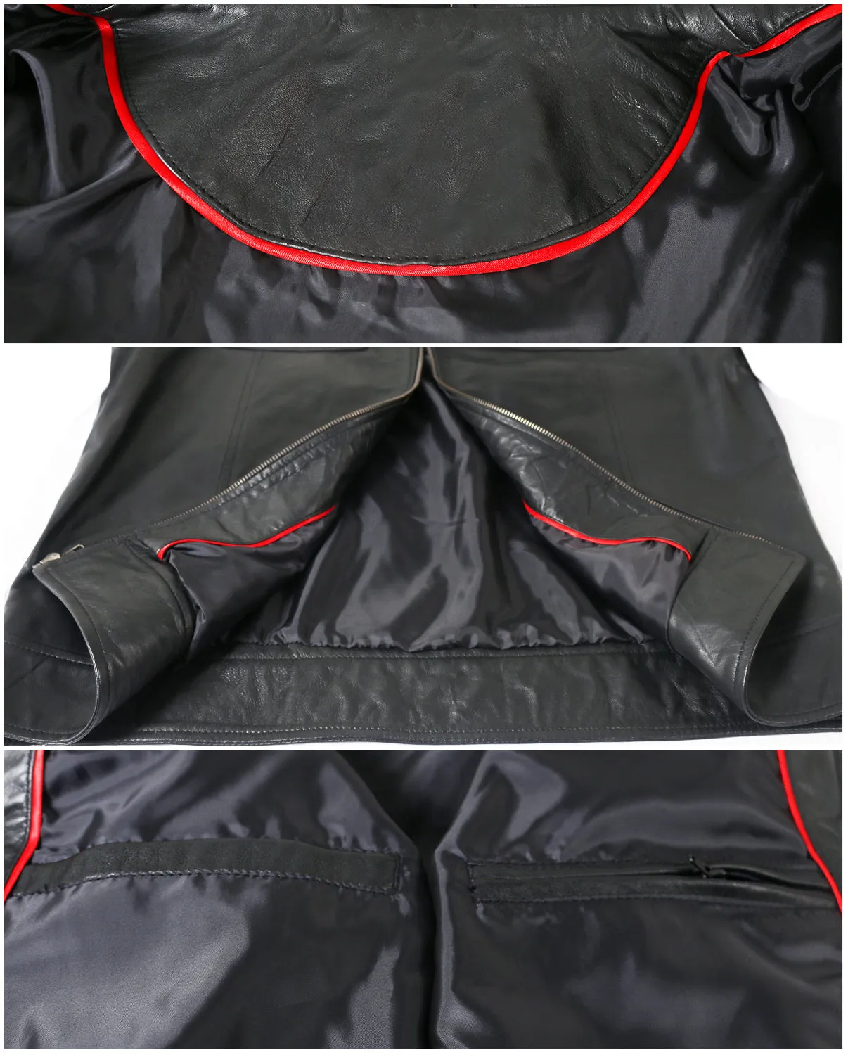Leather Jackets Hub Mens Genuine Lambskin Leather Jacket (Black, Aviator Jacket) - 1801004