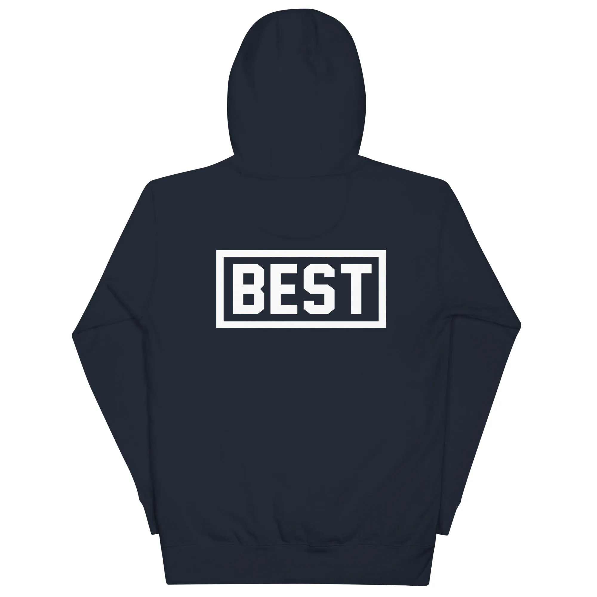 LETTERMAN B HOME OF THE BEST Navy HOODIE