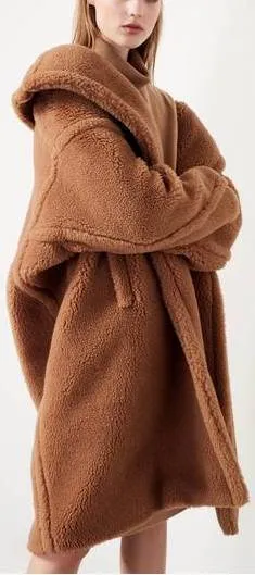 Oversized Faux Alpaca Coat
