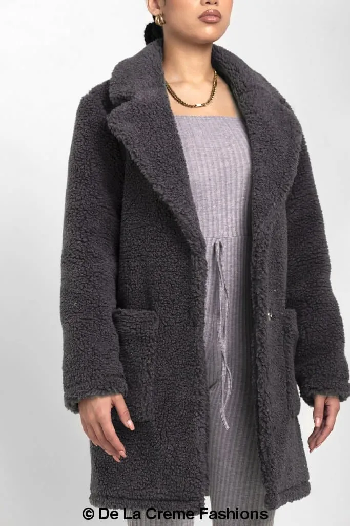 Oversized Teddy Coat